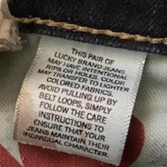 LUCKY BRAND Dark-Med Wash BLUE STRETCH Ankle JEANS * BROOKLYN SKINNY * sz 2 / 26 - Picture 12 of 12